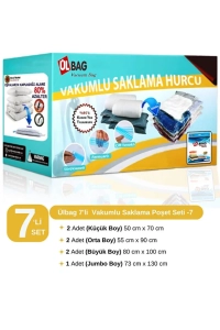 7'li Vakumlu Poşet Seti -7 Oda Toparlama Vakumlu Hurç - Vakumlu Torba